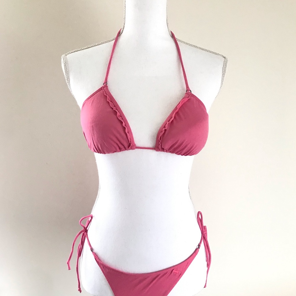 A&F hot pink bikini -  Top (M)/ Bottom (S)